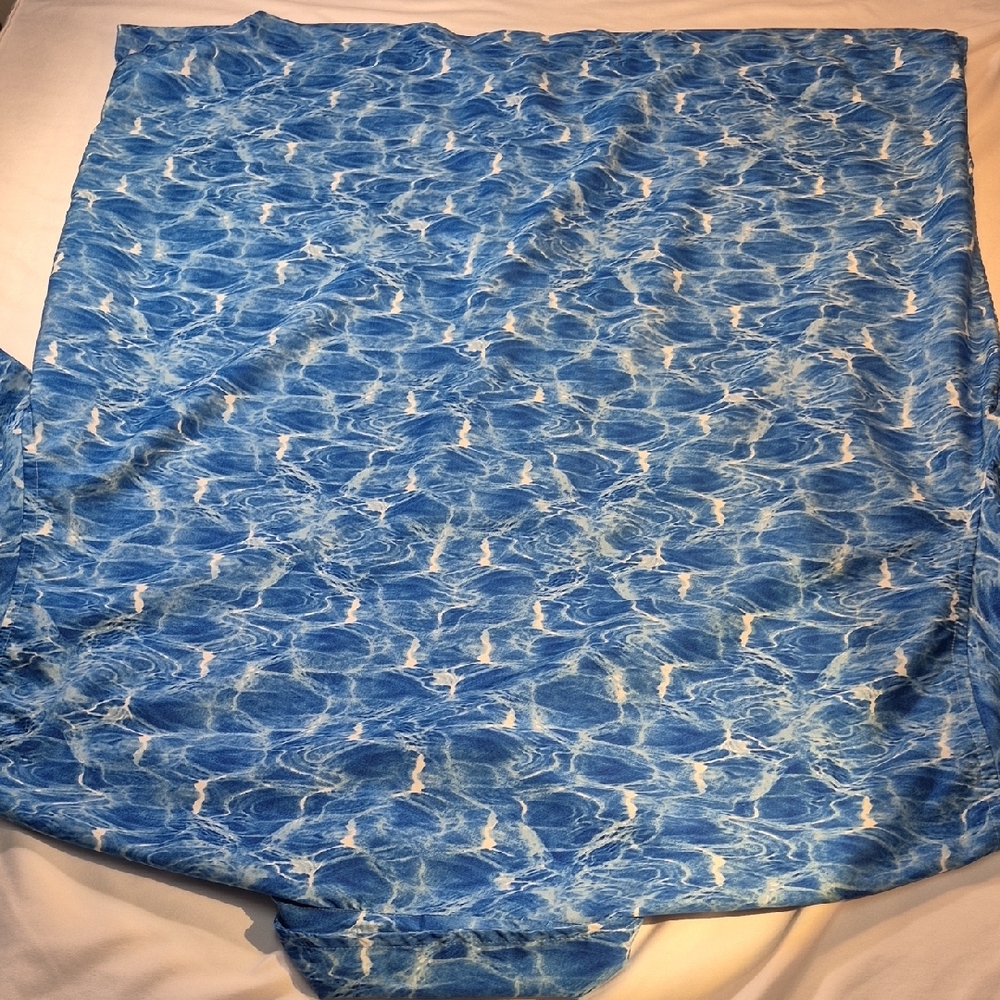 Arizona Jean Company Blue and White Golf Casual Button Down Shirt - Picture 8 of 9